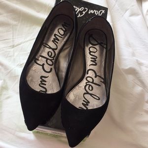 Sam Edelman “Colleen” Black Suede flats size 6.5